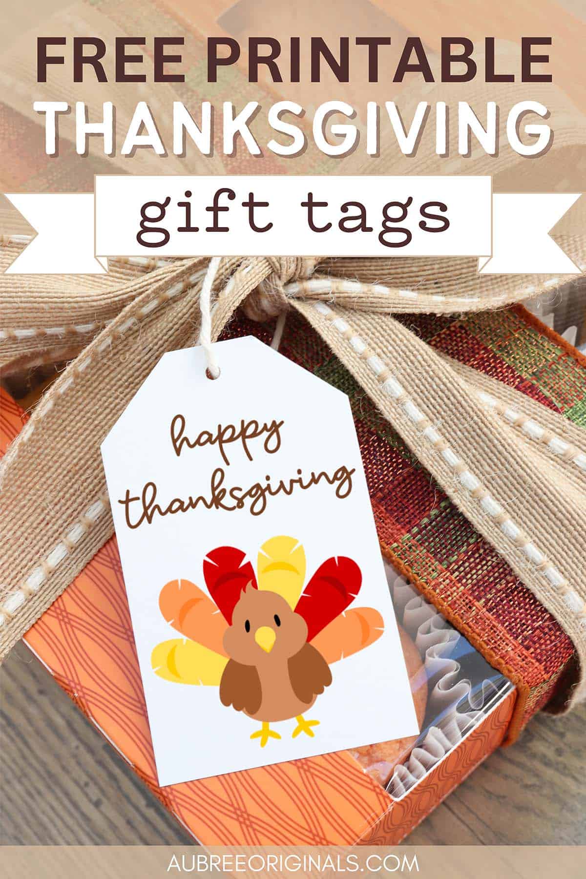 happy thanksgiving gift tags: 8 free printable tags - aubree originals